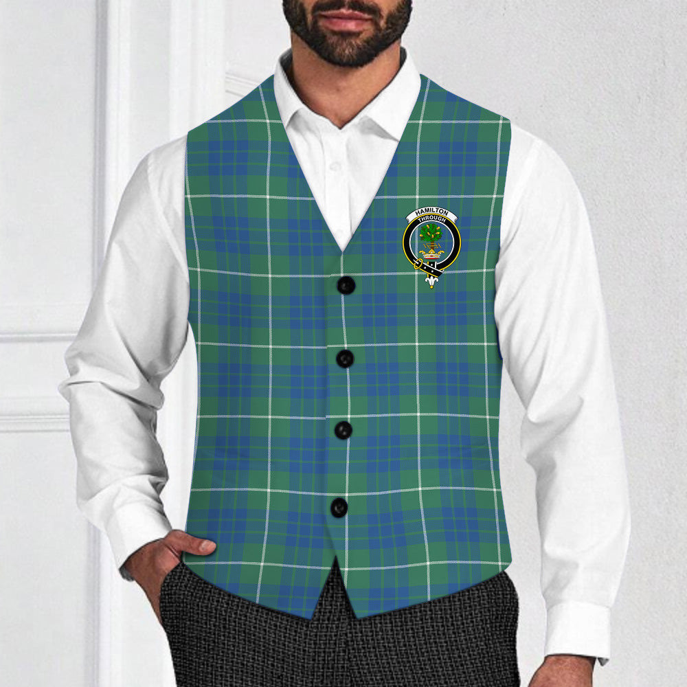 ScotsTee Shop Scottish Hamilton Hunting Ancient Crest Tartan Waistcoat Sleeveless Suit Vest