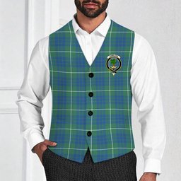 ScotsTee Shop Scottish Hamilton Hunting Ancient Crest Tartan Waistcoat Sleeveless Suit Vest