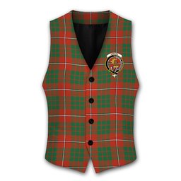 ScotsTee Shop Scottish Gregor of Balquhidder Ancient Crest Tartan Waistcoat Sleeveless Suit Vest