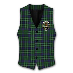 ScotsTee Shop Scottish Graham of Montrose Crest Tartan Waistcoat Sleeveless Suit Vest