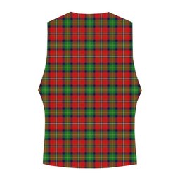 ScotsTee Shop Scottish Fullerton SC Crest Tartan Waistcoat Sleeveless Suit Vest