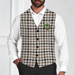 ScotsTee Shop Scottish Hog Ancient Crest Tartan Waistcoat Sleeveless Suit Vest