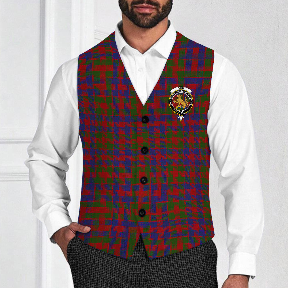 ScotsTee Shop Scottish Gow Crest Tartan Waistcoat Sleeveless Suit Vest