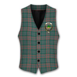ScotsTee Shop Scottish Gayre Dress Modern Crest Tartan Waistcoat Sleeveless Suit Vest