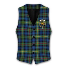ScotsTee Shop Scottish Gow Hunting Modern Crest Tartan Waistcoat Sleeveless Suit Vest
