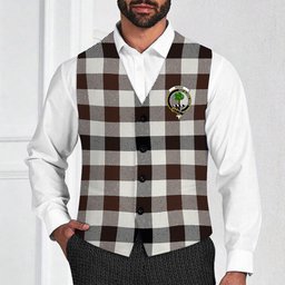 ScotsTee Shop Scottish Hogg Modern Crest Tartan Waistcoat Sleeveless Suit Vest