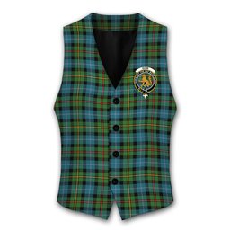 ScotsTee Shop Scottish Gow Hunting Ancient Crest Tartan Waistcoat Sleeveless Suit Vest