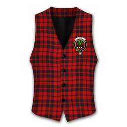 ScotsTee Shop Scottish Hog Crest Tartan Waistcoat Sleeveless Suit Vest