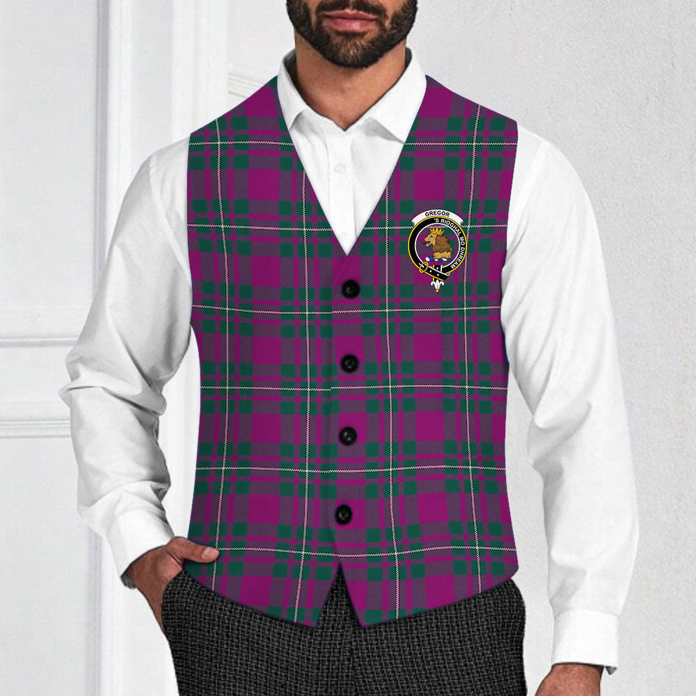 ScotsTee Shop Scottish Gregor Hunting Modern Crest Tartan Waistcoat Sleeveless Suit Vest