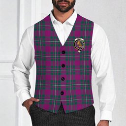 ScotsTee Shop Scottish Gregor Hunting Modern Crest Tartan Waistcoat Sleeveless Suit Vest