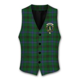 ScotsTee Shop Scottish Henderson Crest Tartan Waistcoat Sleeveless Suit Vest