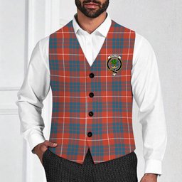 ScotsTee Shop Scottish Hamilton Ancient Crest Tartan Waistcoat Sleeveless Suit Vest