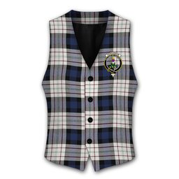 ScotsTee Shop Scottish Fergusson Dress Crest Tartan Waistcoat Sleeveless Suit Vest