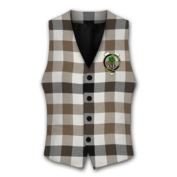 ScotsTee Shop Scottish Hogg Ancient Crest Tartan Waistcoat Sleeveless Suit Vest