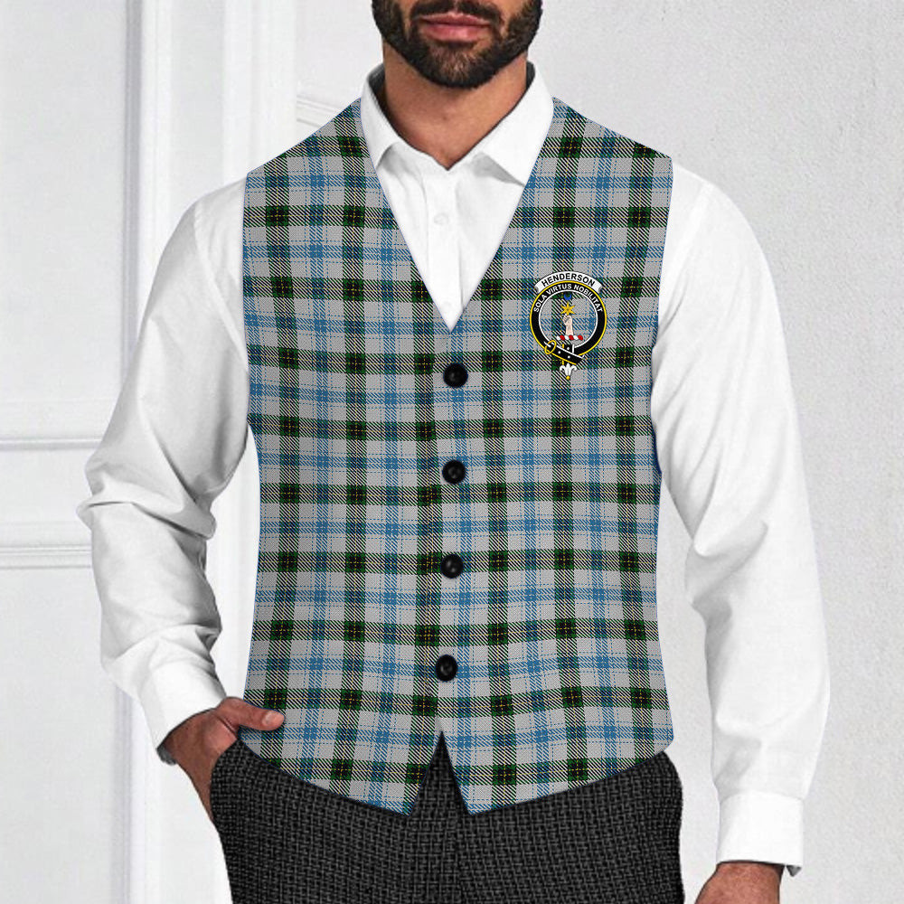 ScotsTee Shop Scottish Henderson Dress Crest Tartan Waistcoat Sleeveless Suit Vest