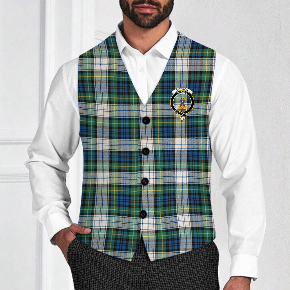 ScotsTee Shop Scottish Gordon Dress Ancient Crest Tartan Waistcoat Sleeveless Suit Vest