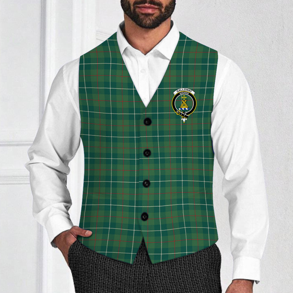 ScotsTee Shop Scottish Galloway Hunting Modern Crest Tartan Waistcoat Sleeveless Suit Vest