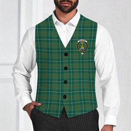ScotsTee Shop Scottish Galloway Hunting Modern Crest Tartan Waistcoat Sleeveless Suit Vest
