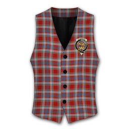 ScotsTee Shop Scottish Drummond of Perth Dress 2 Crest Tartan Waistcoat Sleeveless Suit Vest