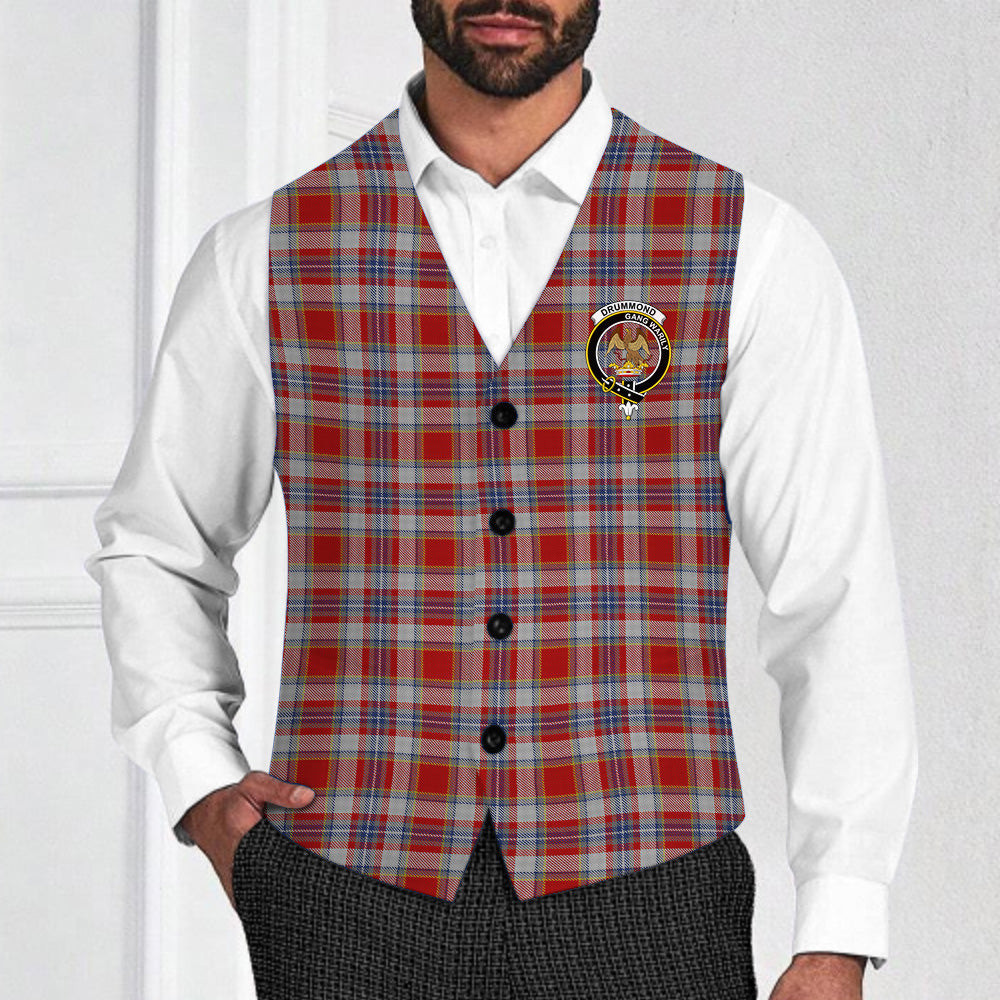 ScotsTee Shop Scottish Drummond of Perth Dress 2 Crest Tartan Waistcoat Sleeveless Suit Vest