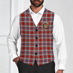 ScotsTee Shop Scottish Drummond of Perth Dress 2 Crest Tartan Waistcoat Sleeveless Suit Vest