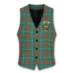 ScotsTee Shop Scottish Gayre Ancient Crest Tartan Waistcoat Sleeveless Suit Vest