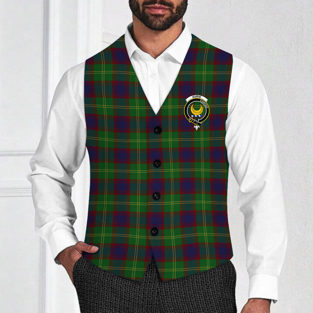 ScotsTee Shop Scottish Durie Crest Tartan Waistcoat Sleeveless Suit Vest