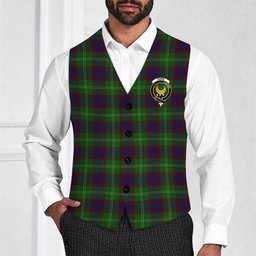 ScotsTee Shop Scottish Durie Crest Tartan Waistcoat Sleeveless Suit Vest