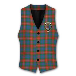 ScotsTee Shop Scottish Fraser of Lovat Ancient Crest Tartan Waistcoat Sleeveless Suit Vest