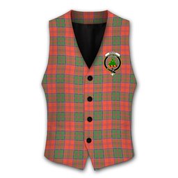 ScotsTee Shop Scottish Grant Ancient Crest Tartan Waistcoat Sleeveless Suit Vest