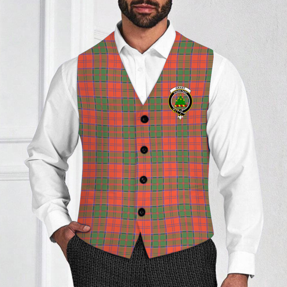 ScotsTee Shop Scottish Grant Ancient Crest Tartan Waistcoat Sleeveless Suit Vest