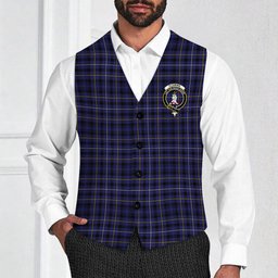 ScotsTee Shop Scottish Fleming Crest Tartan Waistcoat Sleeveless Suit Vest
