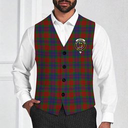 ScotsTee Shop Scottish Fraser 1800 Crest Tartan Waistcoat Sleeveless Suit Vest
