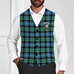 ScotsTee Shop Scottish Galbraith Ancient Crest Tartan Waistcoat Sleeveless Suit Vest