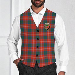 ScotsTee Shop Scottish Fenton Crest Tartan Waistcoat Sleeveless Suit Vest