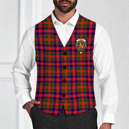 ScotsTee Shop Scottish Gow Modern Crest Tartan Waistcoat Sleeveless Suit Vest
