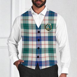 ScotsTee Shop Scottish Guthrie Dress Modern Crest Tartan Waistcoat Sleeveless Suit Vest