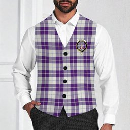 ScotsTee Shop Scottish Dunlop Dress Modern Crest Tartan Waistcoat Sleeveless Suit Vest