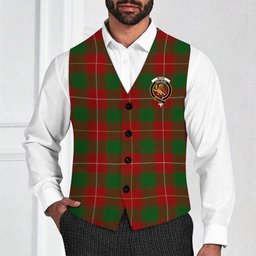ScotsTee Shop Scottish McFie Crest Tartan Waistcoat Sleeveless Suit Vest