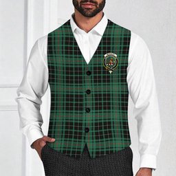 ScotsTee Shop Scottish McAuley Hunting Ancient Crest Tartan Waistcoat Sleeveless Suit Vest