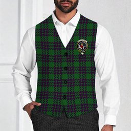 ScotsTee Shop Scottish Elphinstone Hunting Crest Tartan Waistcoat Sleeveless Suit Vest
