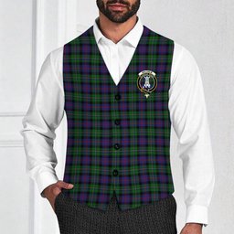 ScotsTee Shop Scottish Malcolm Crest Tartan Waistcoat Sleeveless Suit Vest