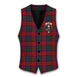 ScotsTee Shop Scottish MacNab 1950 Trade Version Crest Tartan Waistcoat Sleeveless Suit Vest