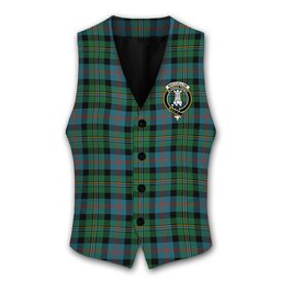 ScotsTee Shop Scottish MacCallum Ancient Crest Tartan Waistcoat Sleeveless Suit Vest