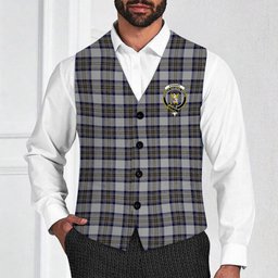 ScotsTee Shop Scottish Stewart Dress Blue Crest Tartan Waistcoat Sleeveless Suit Vest