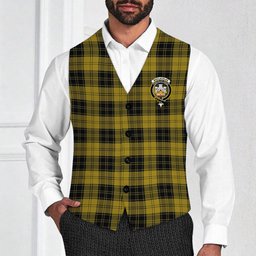 ScotsTee Shop Scottish MacLachlan 4 Crest Tartan Waistcoat Sleeveless Suit Vest