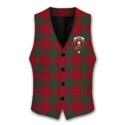 ScotsTee Shop Scottish MacNab Clan Crest Tartan Waistcoat Sleeveless Suit Vest