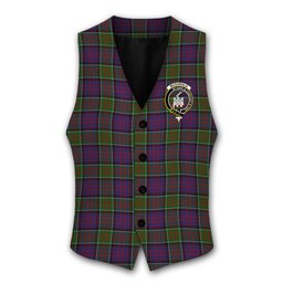 ScotsTee Shop Scottish McDonald of Clan Ranald Modern Crest Tartan Waistcoat Sleeveless Suit Vest