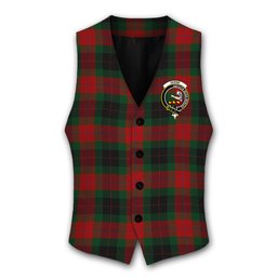 ScotsTee Shop Scottish Skene of Cromar Black Crest Tartan Waistcoat Sleeveless Suit Vest