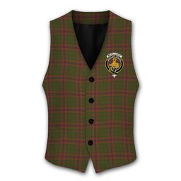 ScotsTee Shop Scottish McGillivray Hunting Crest Tartan Waistcoat Sleeveless Suit Vest